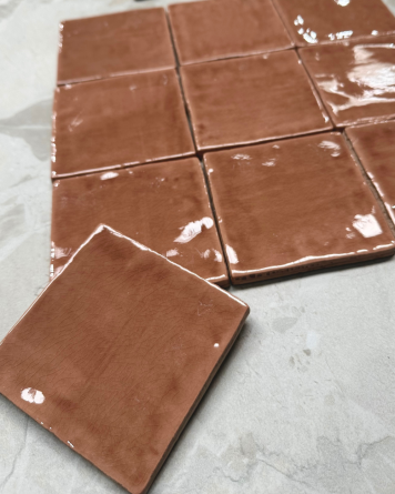 cellular tile with crackle finish | Nour Cotto 10x10 cm