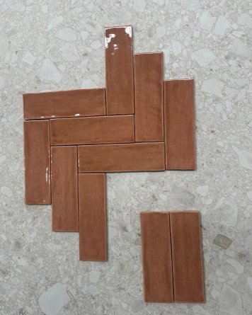 Nour Cotto – Zellige Wall Tile Cotto 6.5x20 cm | ZELLIGE COUTURE