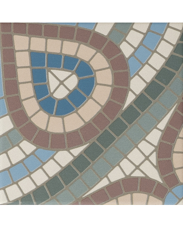 Alt Berlin Nereida: Jugendstil-Fliese in Braun, 14,7x14,7 cm