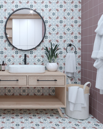 Historical Floor Tiles | Old Berlin Rosebery 14.7x14.7 cm