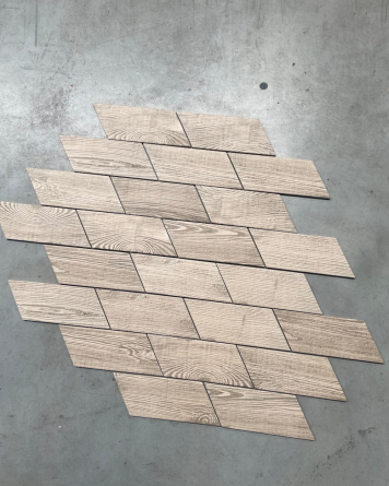 17 m² Restposten Chevron Hexawood Tan Right 9x20,5 cm