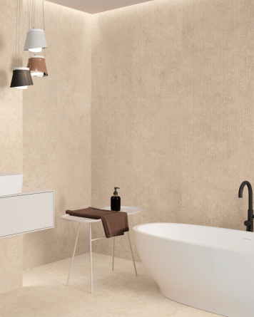 Modern Stone Look Tile Beige Avensis 60x120 cm
