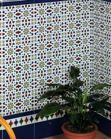 Orientalische Wandfliese Alhambra 14x28