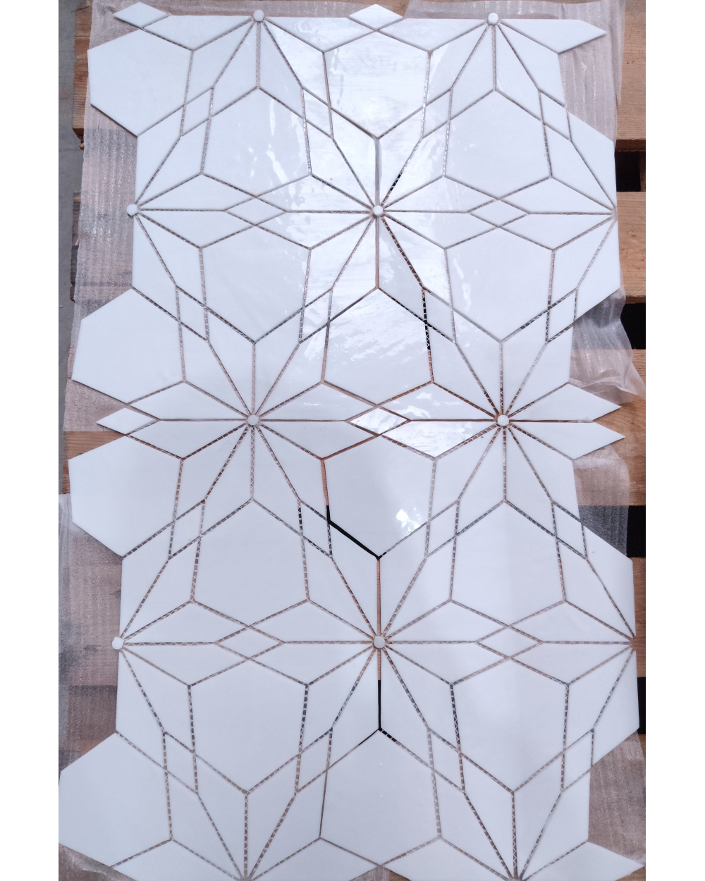 4,29m² Restposten Glasmosaik Diamant 21x36,5 cm