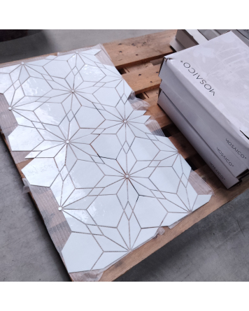 4,29m² Restposten Glasmosaik Diamant 21x36,5 cm