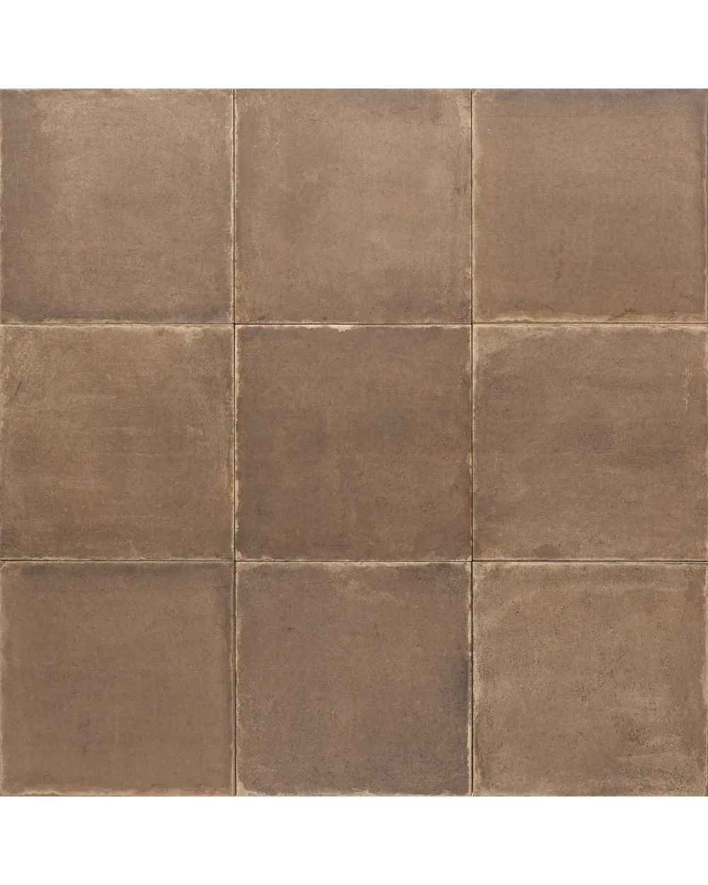 Braune Grundfliese im Vintage-Look, matt, 20x20 cm