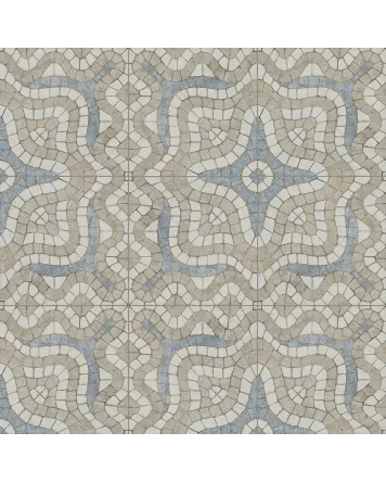 Sirakusa Bodenfliese blau matt im Vintage-Look