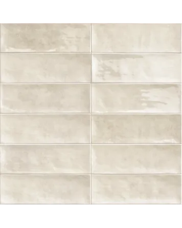 Cinque Terre Bianco – weiße Vintage-Wandfliese 10x30
