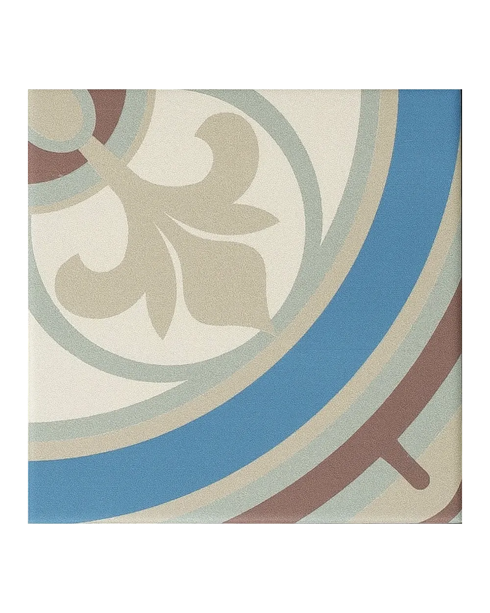 Alt Berlin Redfield: Jugendstil-Fliese in Blau, 14,7x14,7 cm