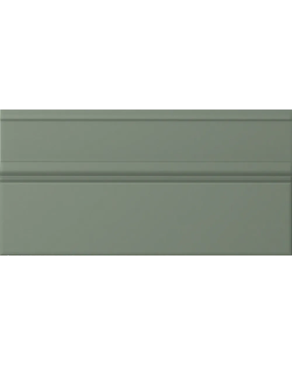Grüne Sockelfliese matt – Boiserie 15x30 cm