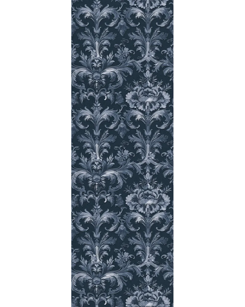 Boiserie Dekorfliese Dama Night – Blau Matt 30x90