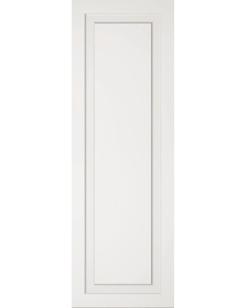 Boiserie Wandfliese Weiß Matt 30x90 cm – Klassik-Look