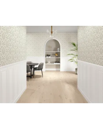 Weiße Wandfliese matt 30x90 cm, Kollektion Boiserie