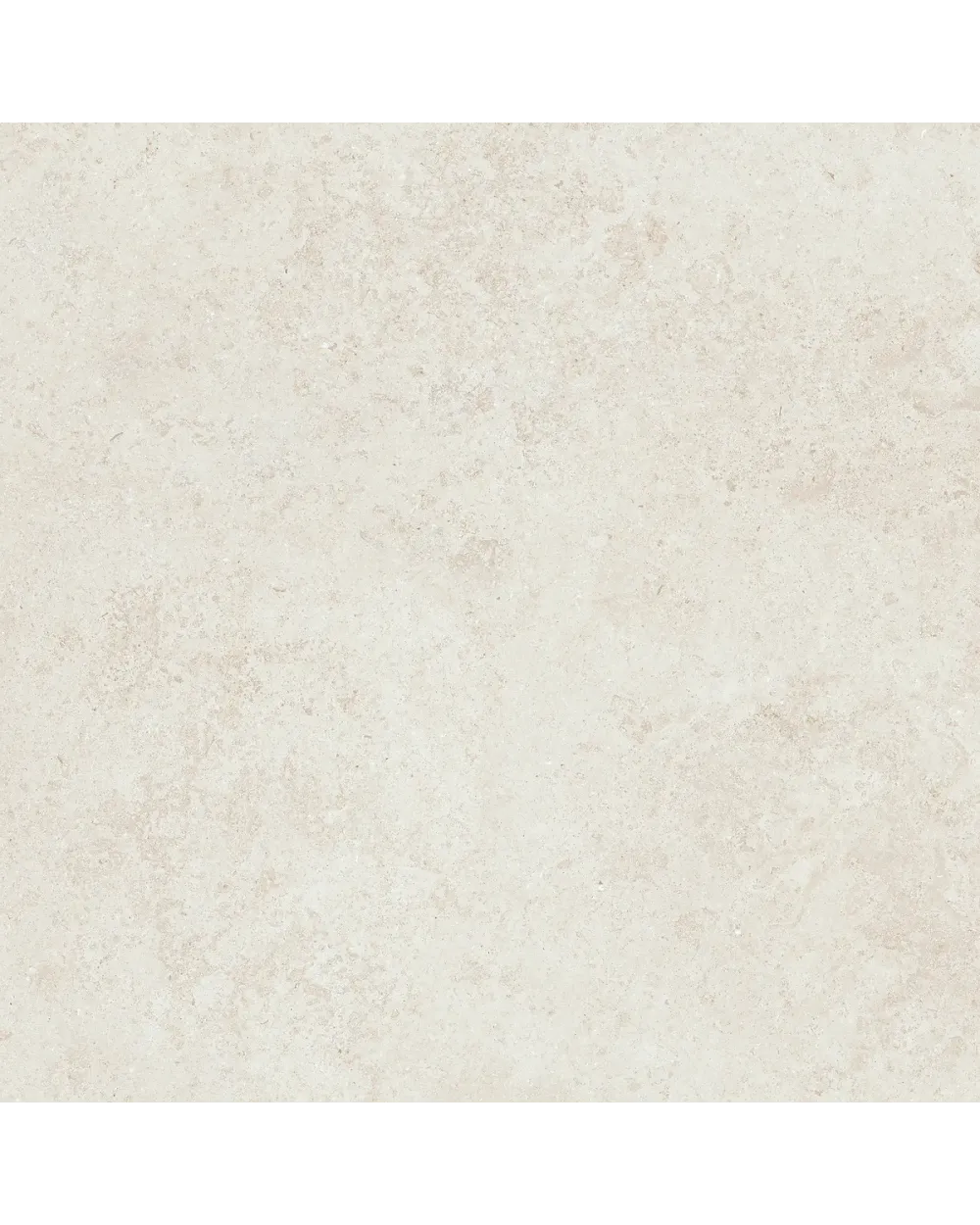 Kyoto White – matte Stein-Optik in Weiß, 120x120 cm