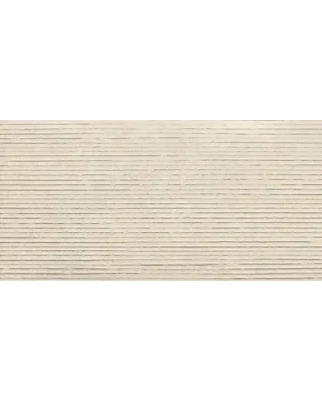 Avensis Ivory – geriffelte Wandfliese, Ivory, 60x120 cm