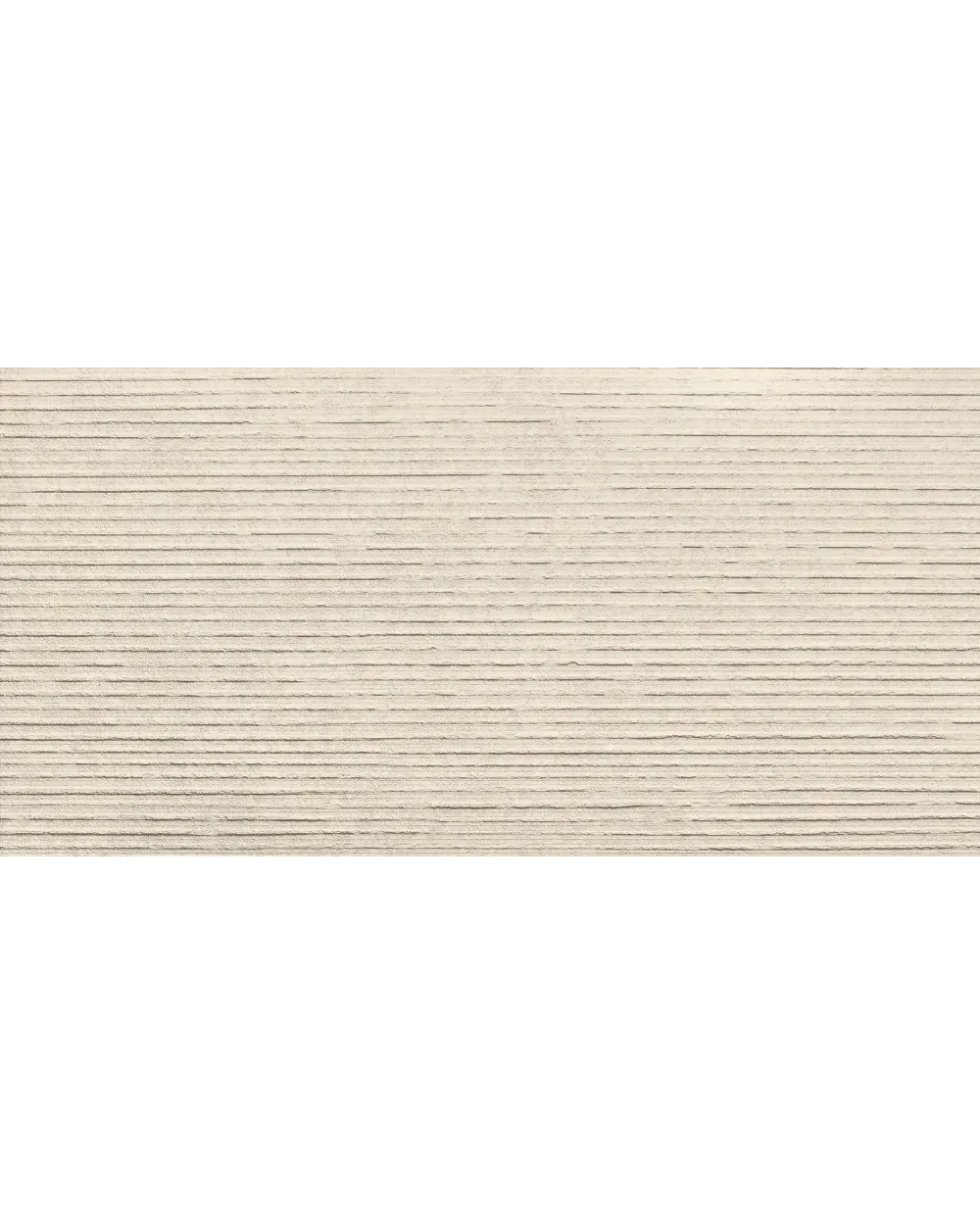 Avensis Ivory – geriffelte Wandfliese, Ivory, 60x120 cm