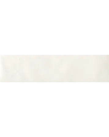 Zellige Wall Tile White Glossy 6x24 cm