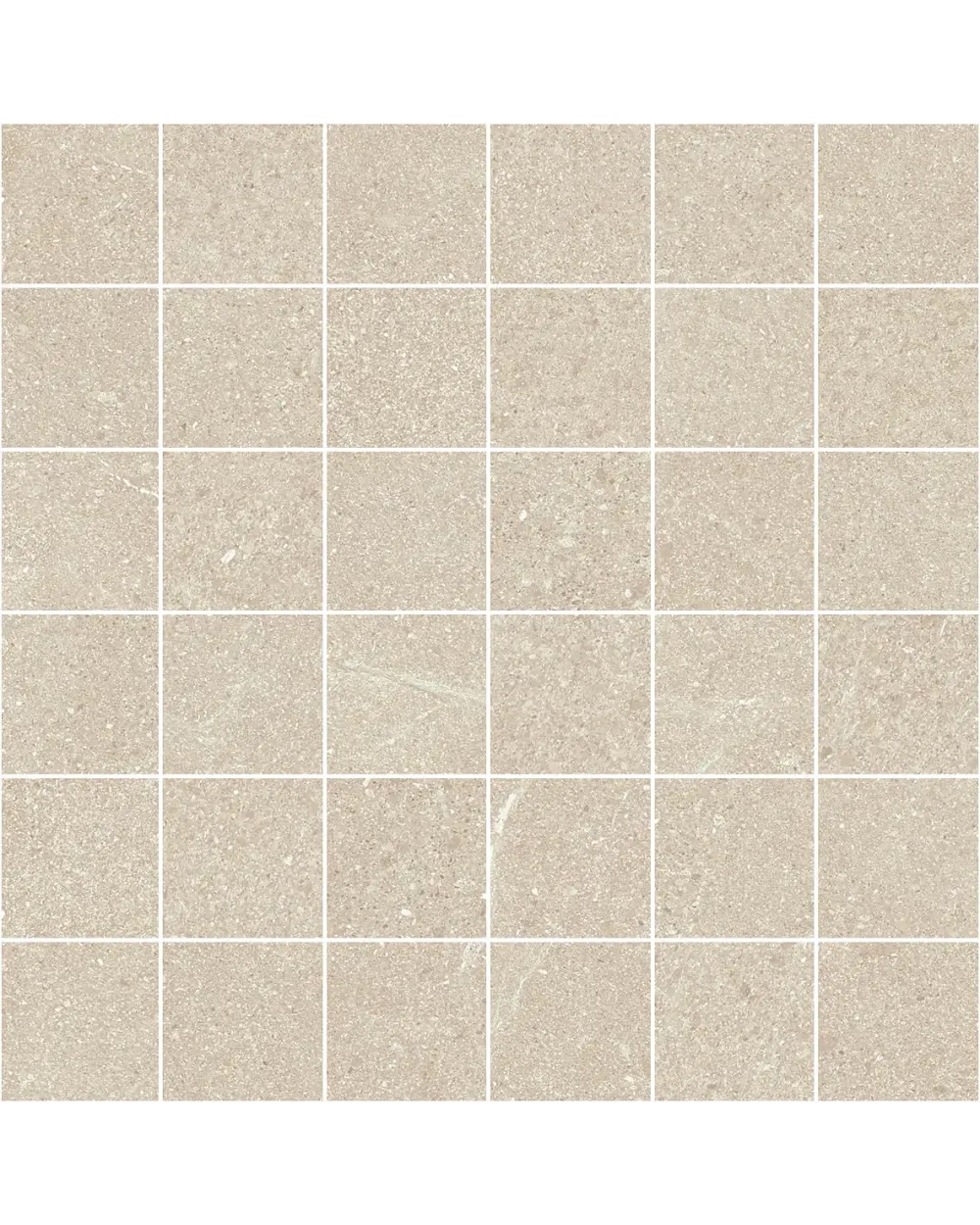 Nordic Beige Mosaik: Steinoptik-Fliese 30x30 cm, matt