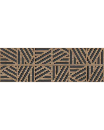 Cumbrian Volcano: Black Decorative Wall Tile 30x90 cm