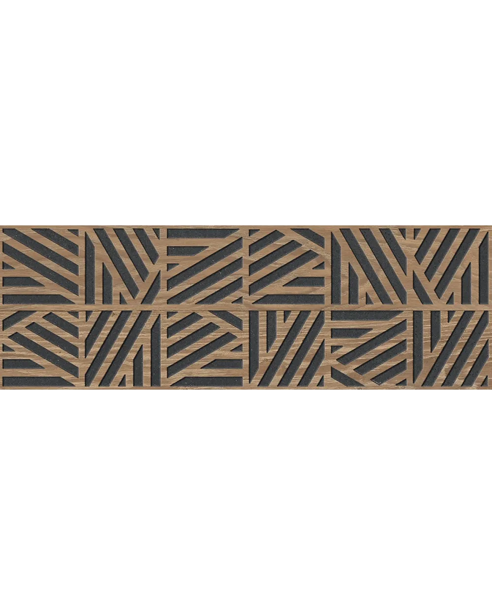 Cumbrian Volcano: Black Decorative Wall Tile 30x90 cm