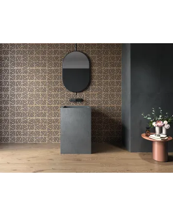 Nordic Volcano: Schwarze Steinoptik-Fliese 60x120 cm