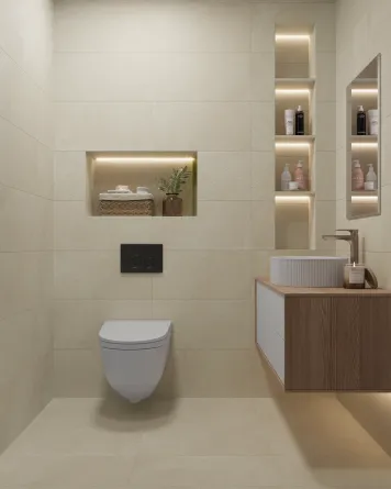Nordic Beige, matt, 30x60 cm, Stein-Optik Feinsteinzeug