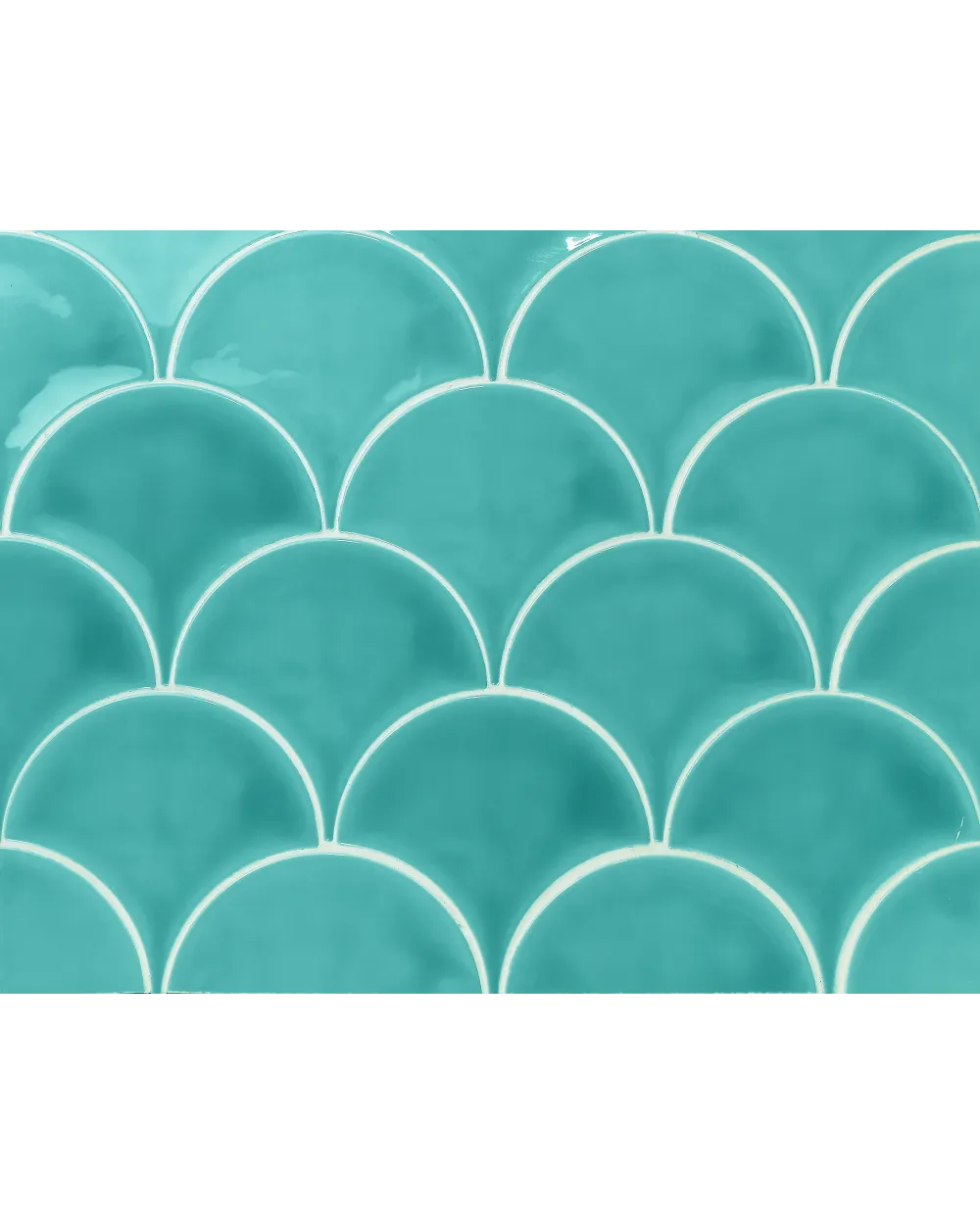 Smiles Aqua: Fischschuppen-Wandfliese in Blau