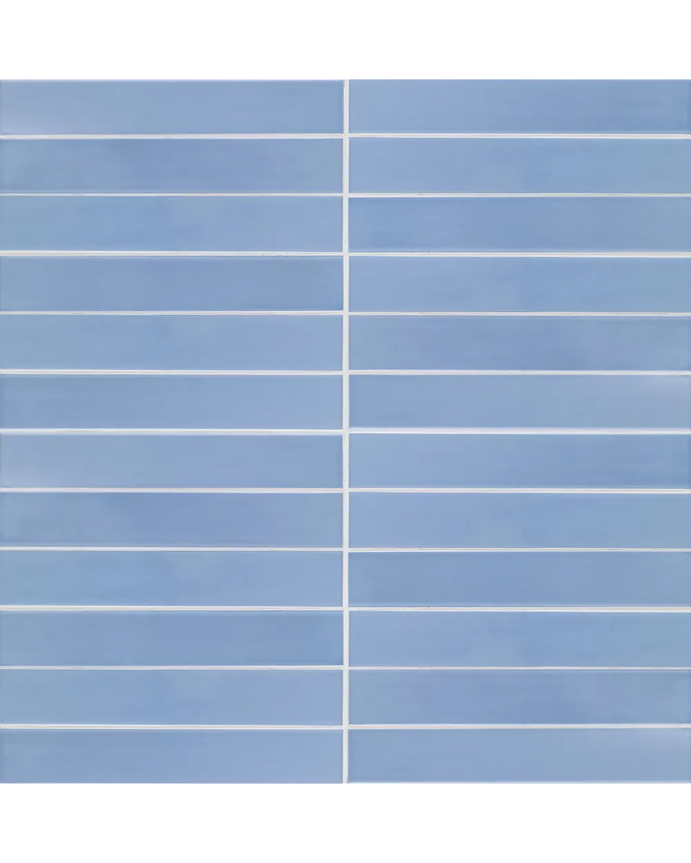 SKINNY LINE Calm, ruhiges Blau glänzend, 5x30 cm Wandfliese