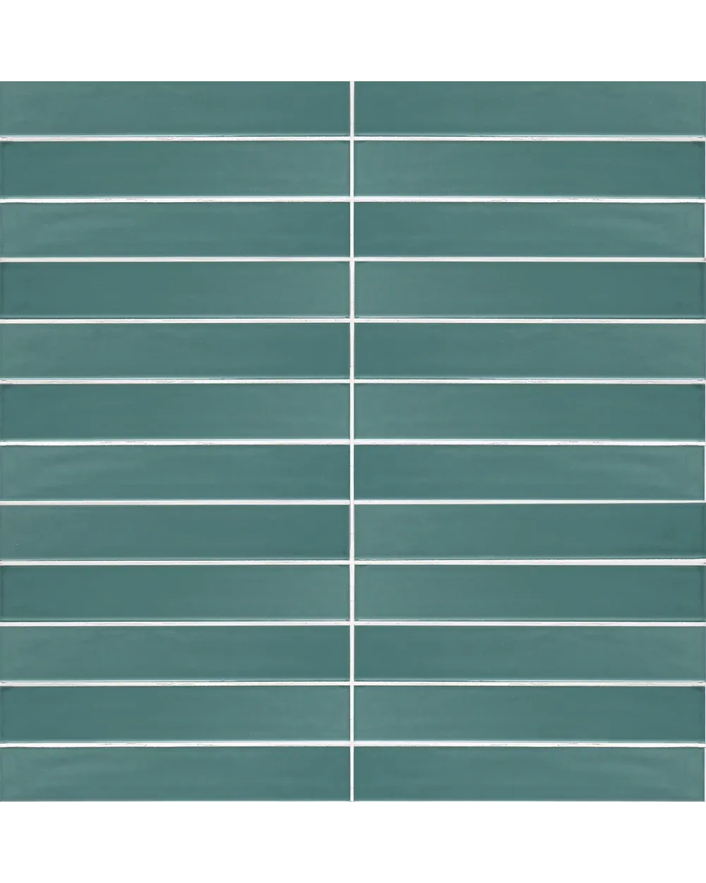 SKINNY LINE Ocean, tiefes Petrol glänzend, 5x30 cm Wandfliese