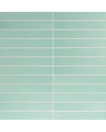 SKINNY LINE Aqua, frisches Grün glänzend, 5x30 cm Wandfliese