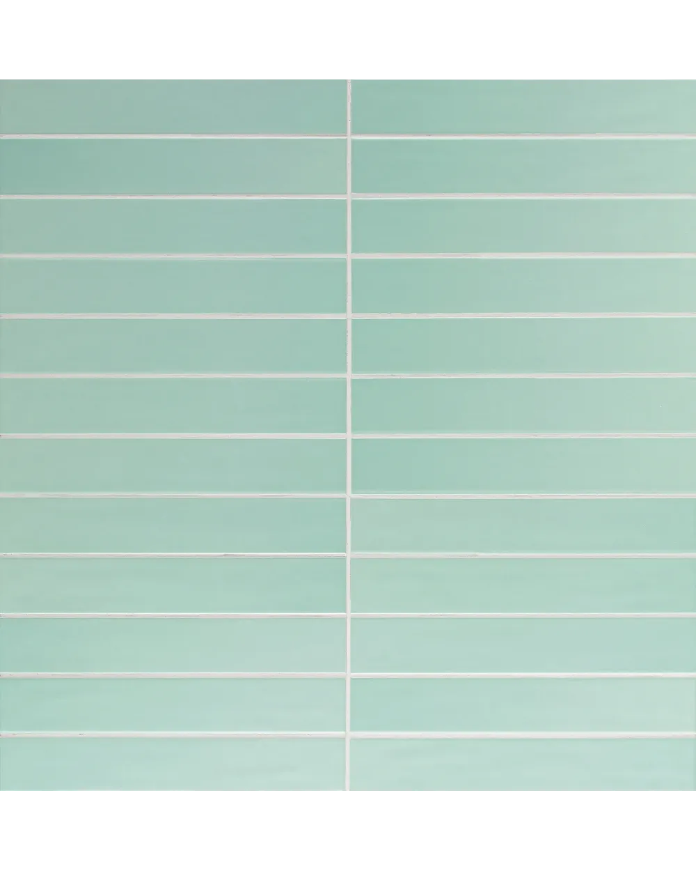 SKINNY LINE Aqua, frisches Grün glänzend, 5x30 cm Wandfliese