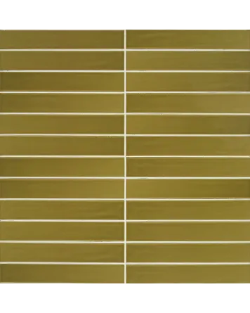 SKINNY LINE Olive, Rich Green Glossy, 5x30 cm Wall Tile