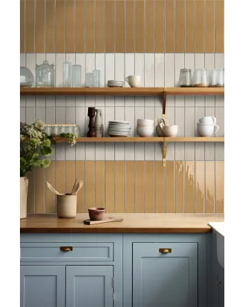 SKINNY LINE Bondi, Light Beige Glossy, 5x30 cm Wall Tile