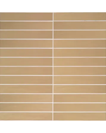 SKINNY LINE Clay, Earthy Beige Glossy, 5x30 cm Wall Tile