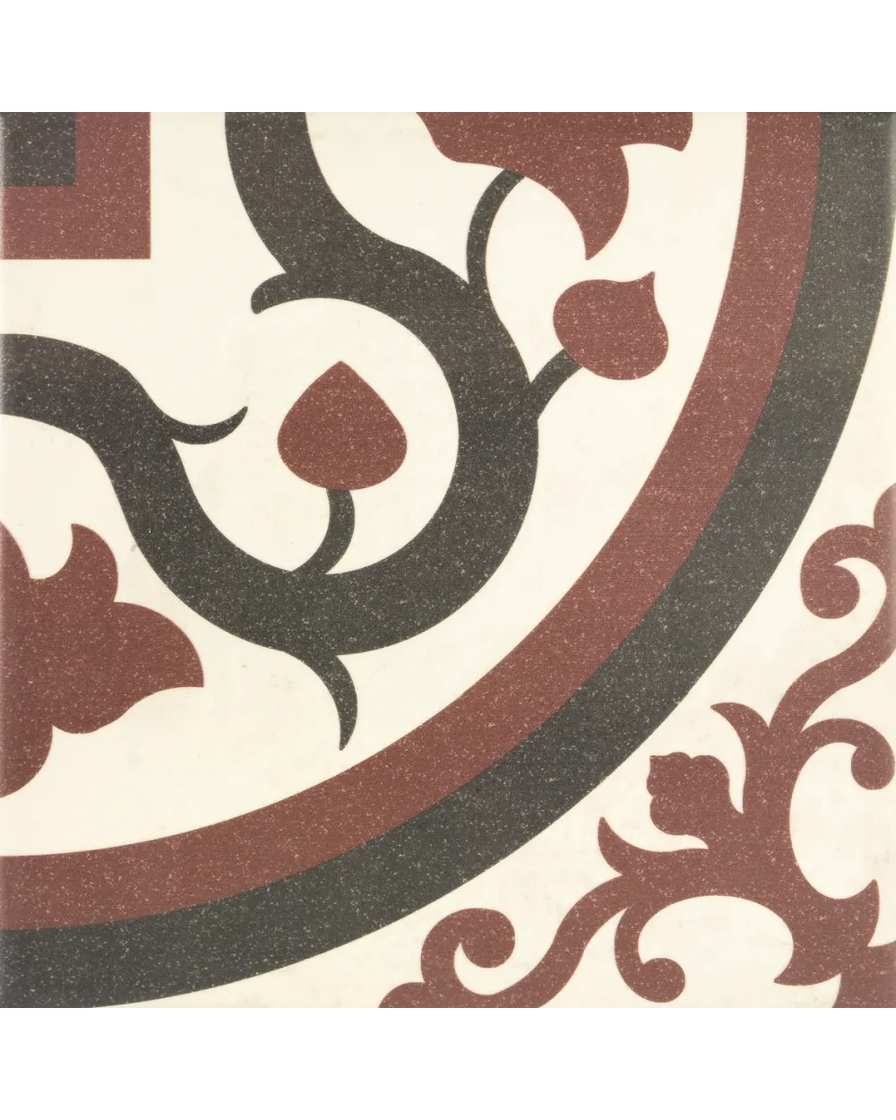 Braune Eck-Fliese im viktorianischen Stil, 20x20 cm