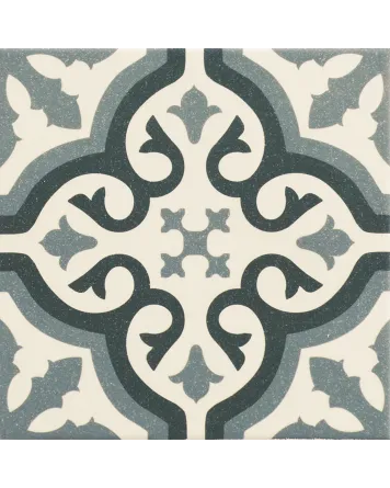 Florentine Blue: Klassik-Dekorfliese in Blau, 20x20 cm