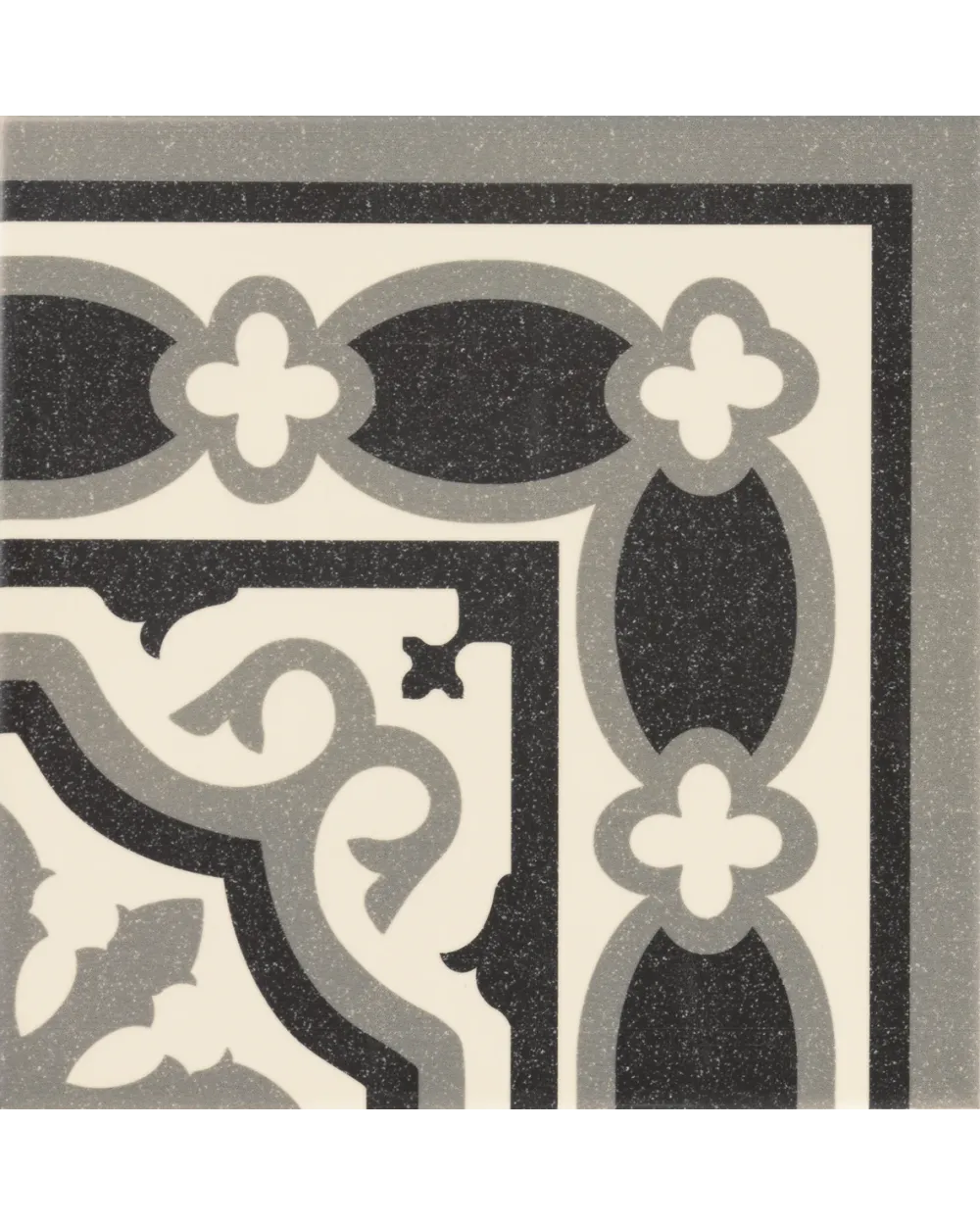 Florentine White Corner Tile, Classic, Matt, 20x20 cm