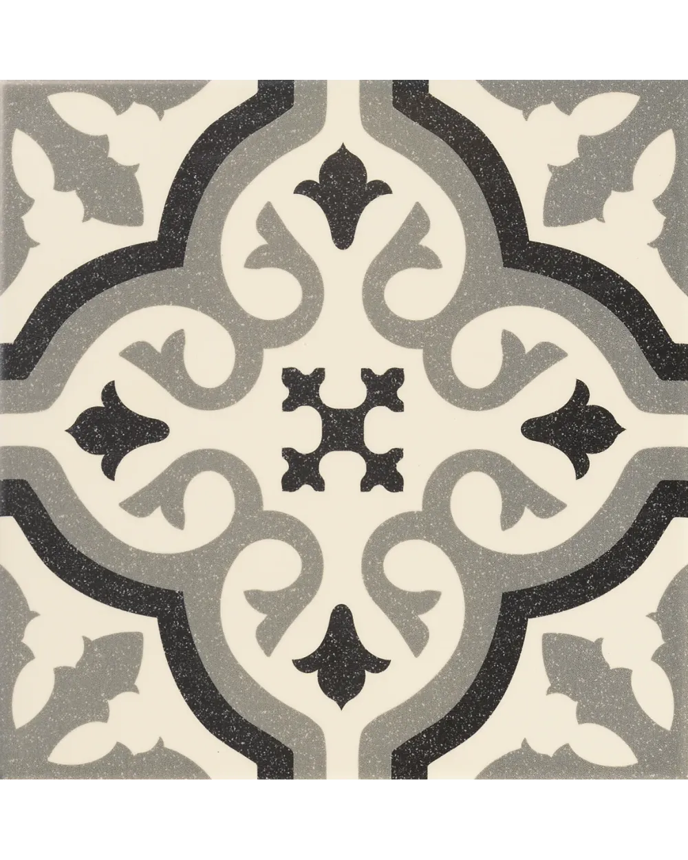Florentine White: Classic Decorative Tile in White, 20x20 cm