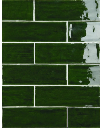 Nour Dark Green – Zellige Wall Tile Dark Green 6.5x20 cm | ZELLIGE COUTURE