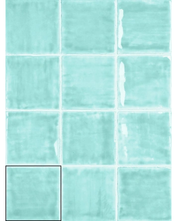 Nour Aqua – Zellige Wall Tile in Blue, 10x10 cm