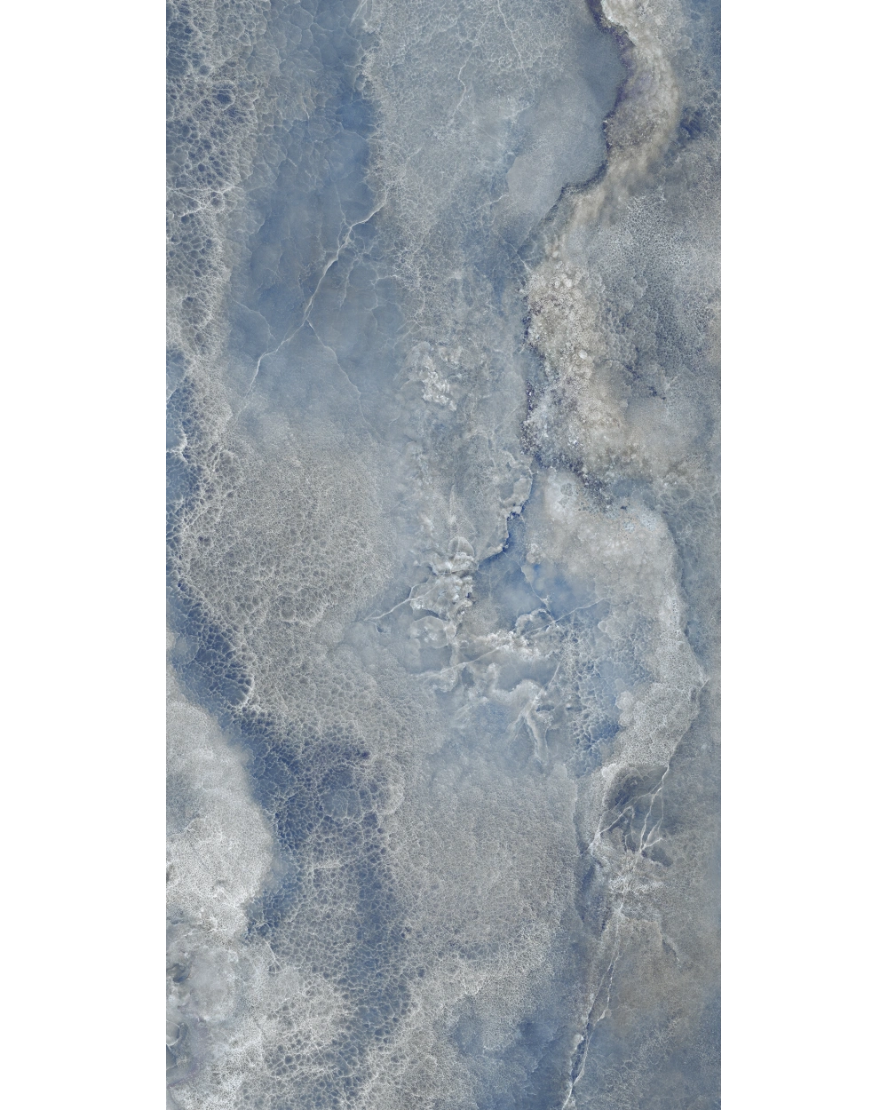 Crystal Glow Aqua – Marble Look in Luminous Blue