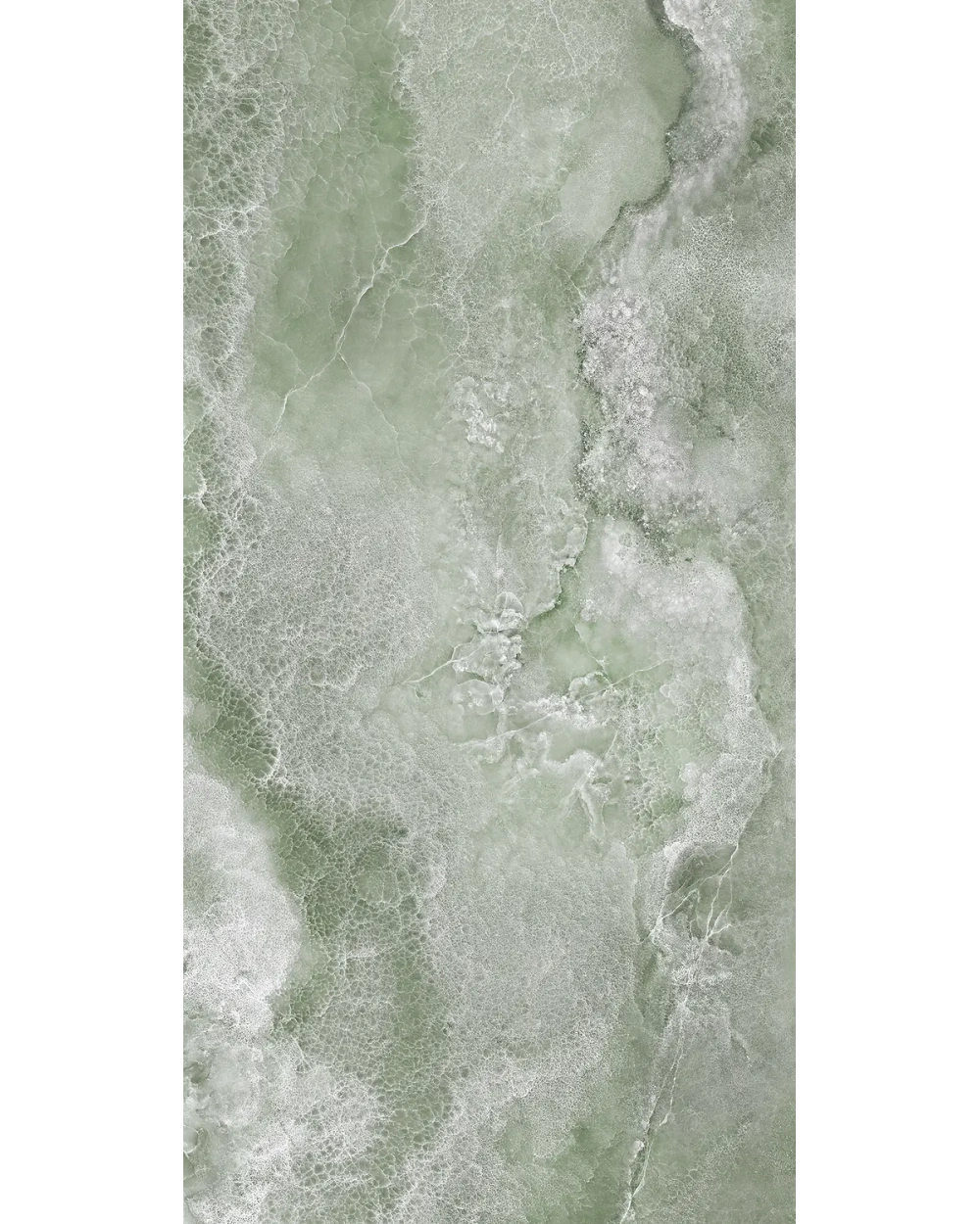 Crystal Glow Jade – Polished Marble Look in Deep Green
