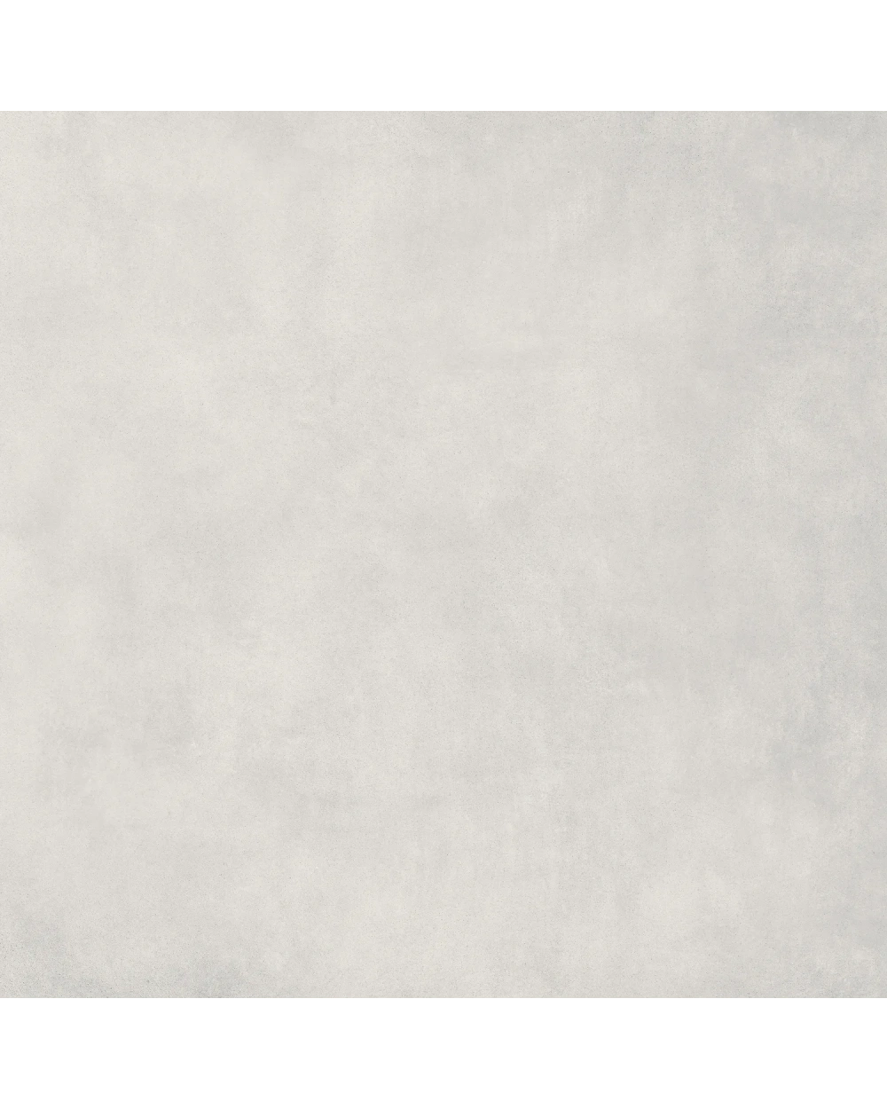 Beton-Optik in Weiß, matt und rektifiziert, 120x120 cm