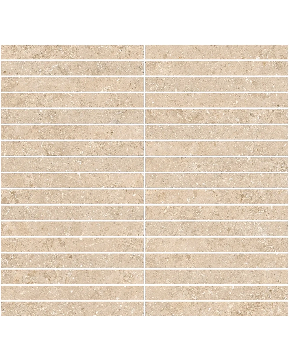 Kyoto Beige Stick Mosaic – Matt Stone Look, 30x30 cm
