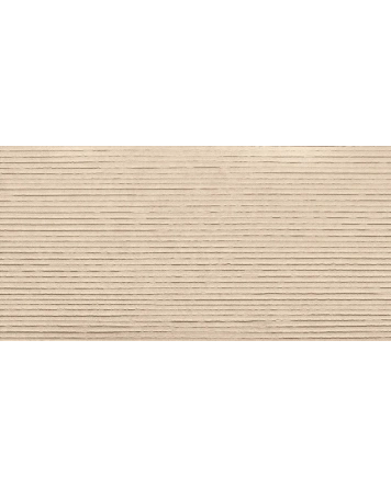 Avensis Beige – geriffelte Wandfliese, Beige, 60x120 cm