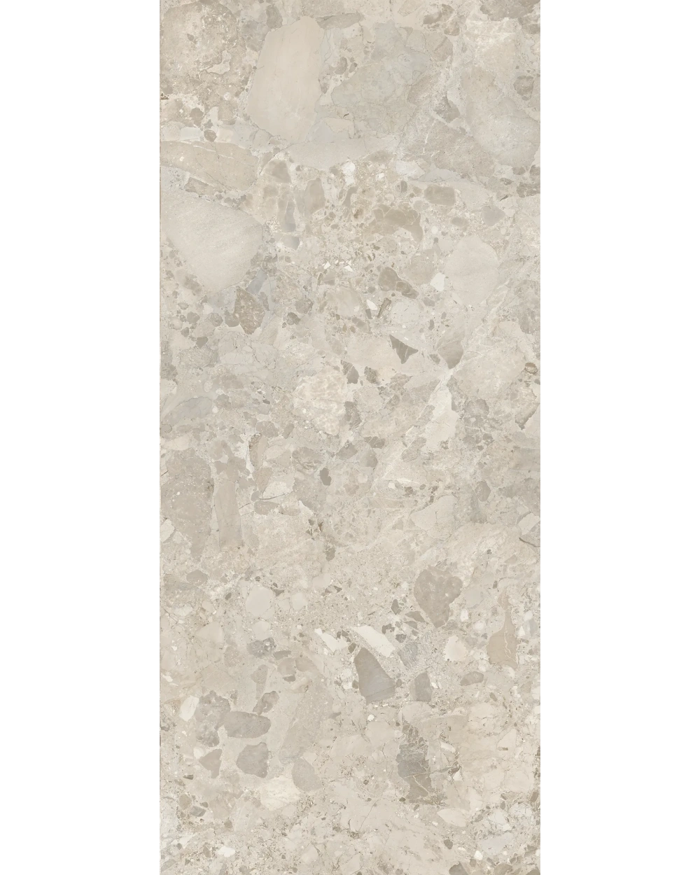 Terrazzo Slab Beige in Giant Format 120x280 cm, Matt