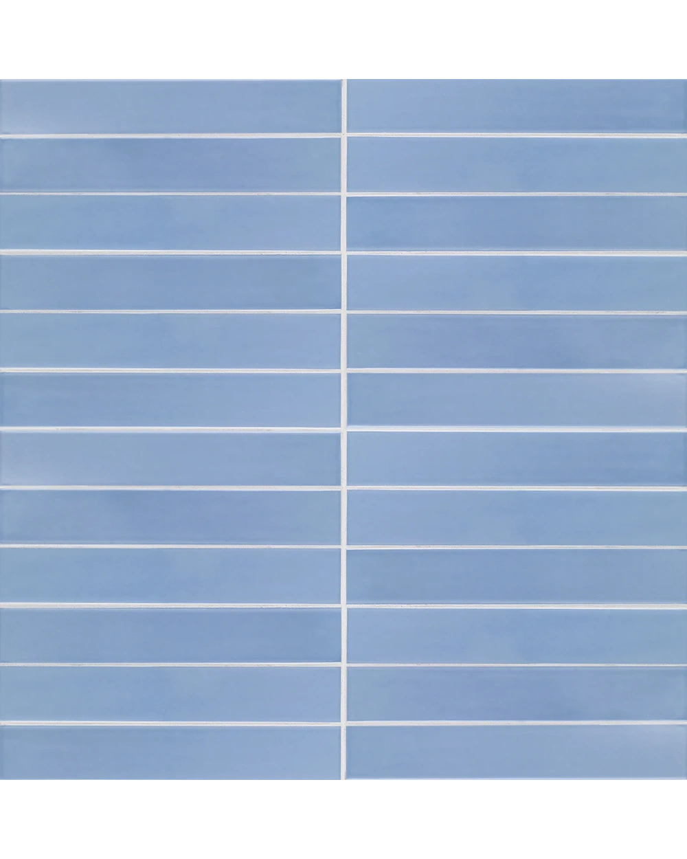 SKINNY LINE Calm, quiet blue glossy, 5x30 cm wall tile