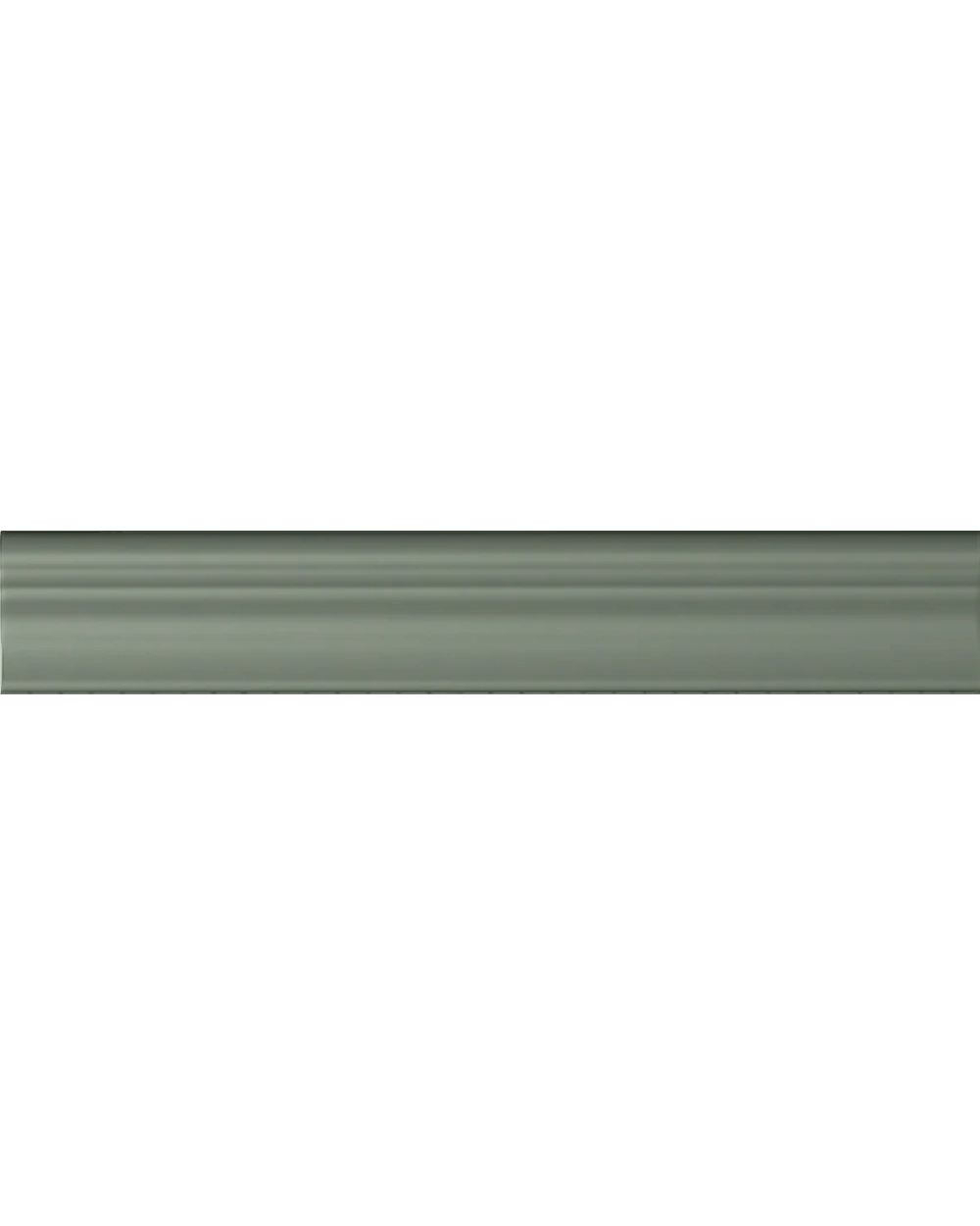 Boiserie Border Tile Moldura Plinth Green Matt 5x30 cm