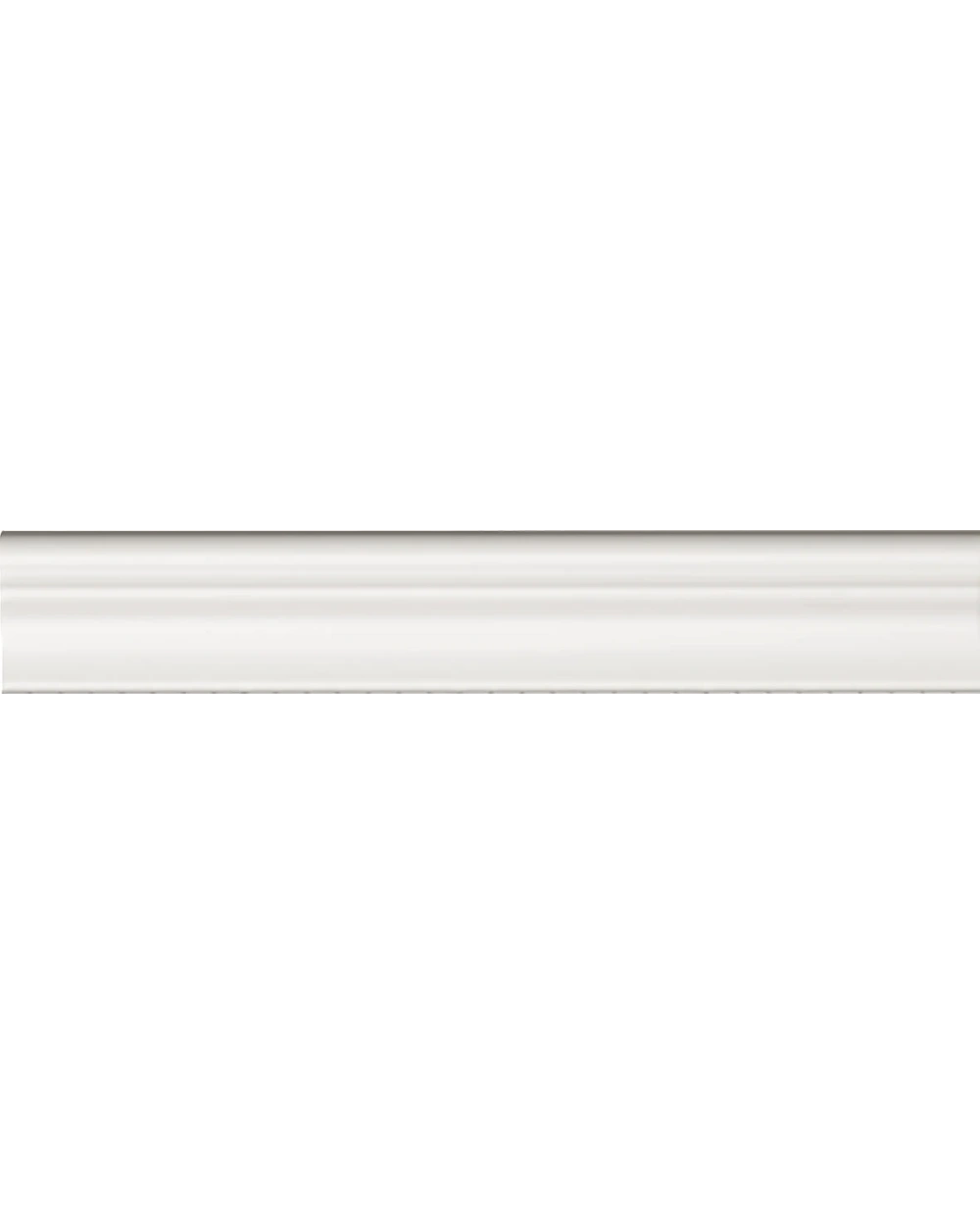 Boiserie Border Tile Moldura Plinth White Matt 5x30 cm