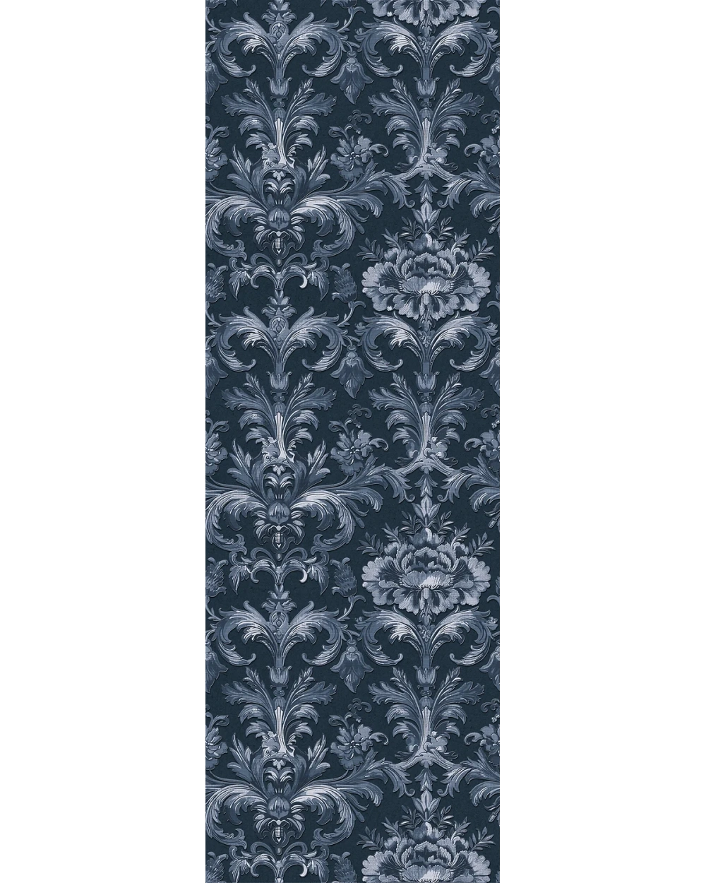Boiserie Decorative Tile Dama Night – Blue Matt 30x90